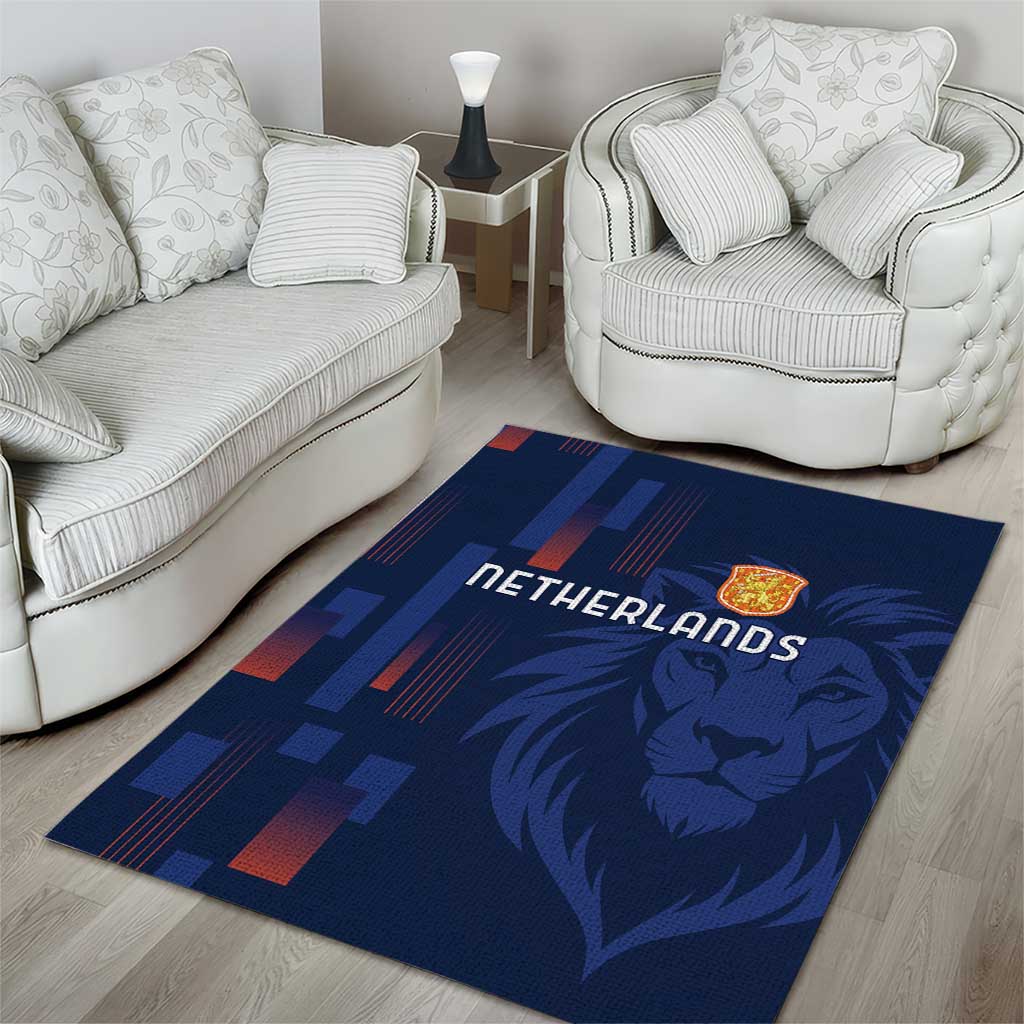 Netherlands Football Area Rug Lion Head Simply Het Nederlands Elftal
