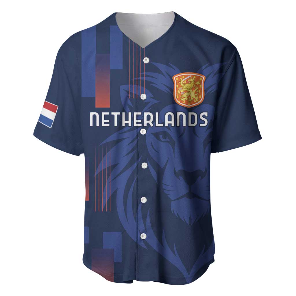 Netherlands Football Baseball Jersey Lion Head Simply Het Nederlands Elftal