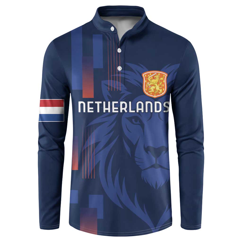 Netherlands Football Button Sweatshirt Lion Head Simply Het Nederlands Elftal