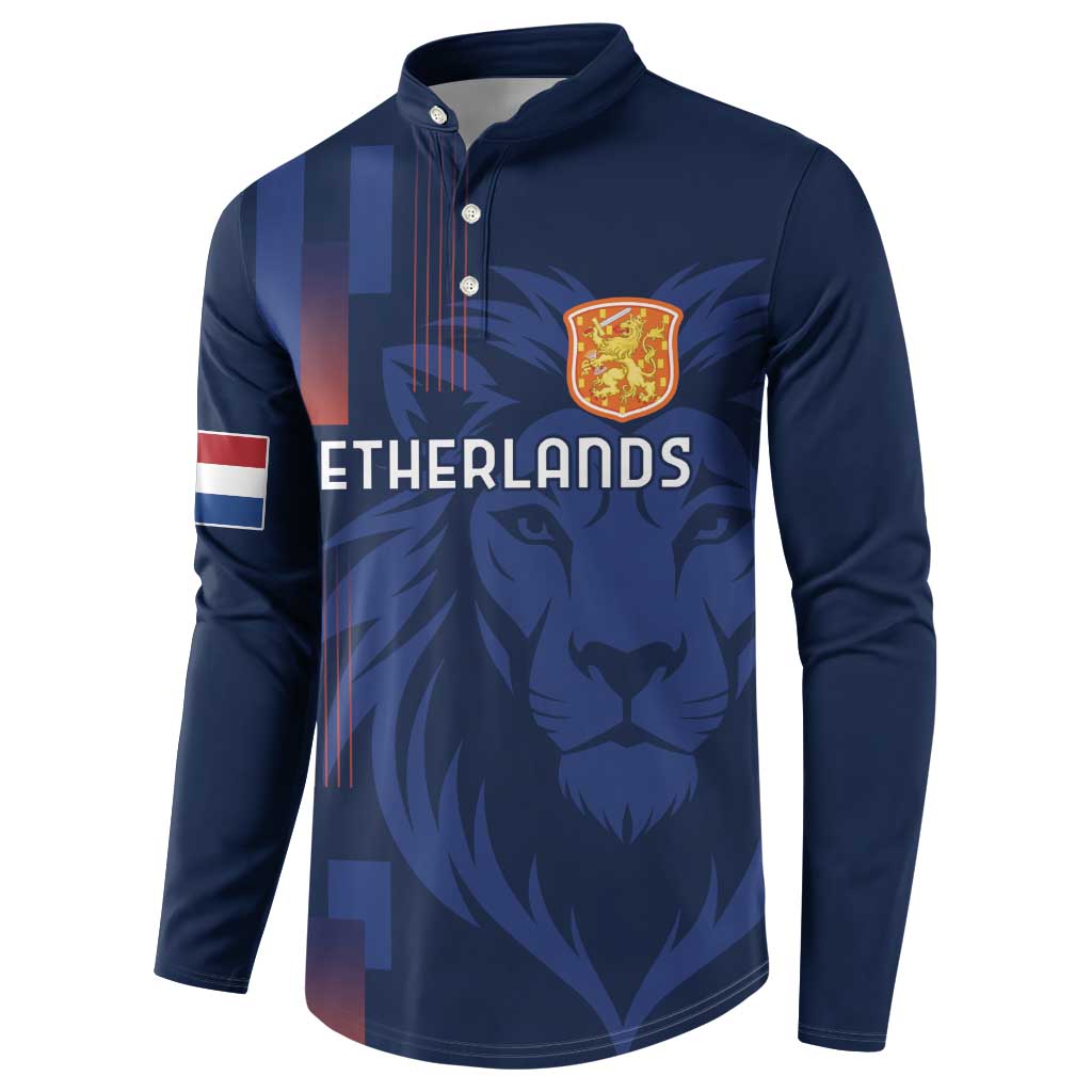 Netherlands Football Button Sweatshirt Lion Head Simply Het Nederlands Elftal