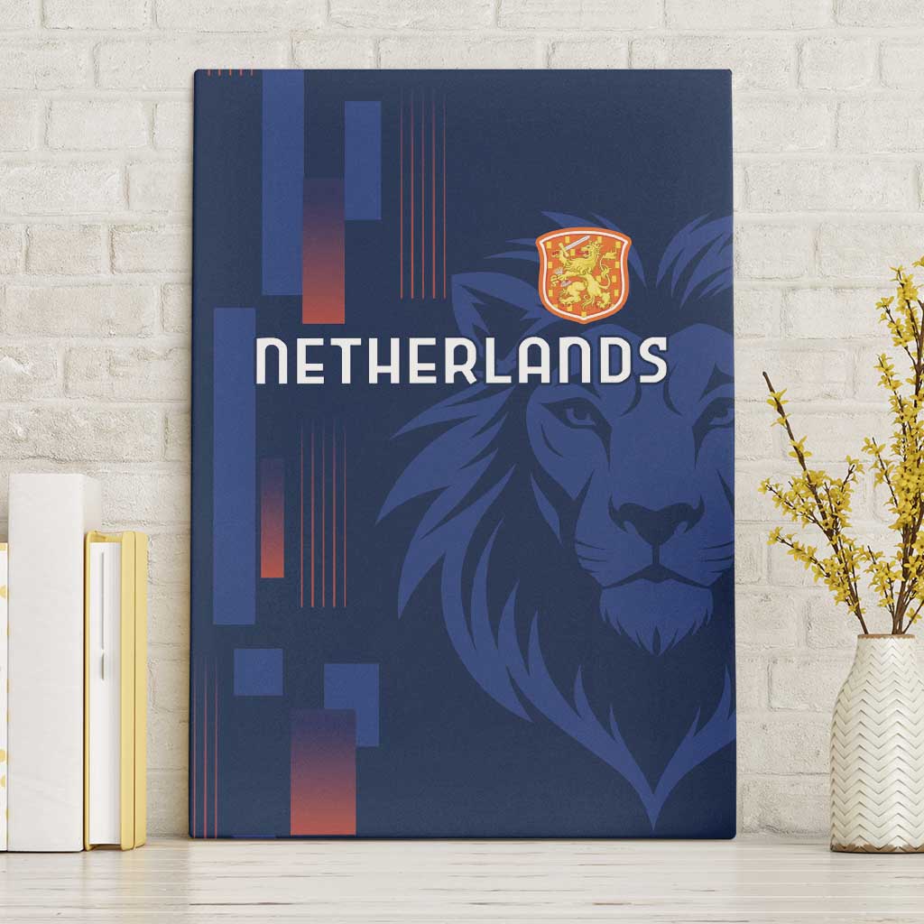 Netherlands Football Canvas Wall Art Lion Head Simply Het Nederlands Elftal