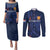 Netherlands Football Couples Matching Puletasi and Long Sleeve Button Shirt Lion Head Simply Het Nederlands Elftal
