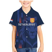 Netherlands Football Family Matching Mermaid Dress and Hawaiian Shirt Lion Head Simply Het Nederlands Elftal