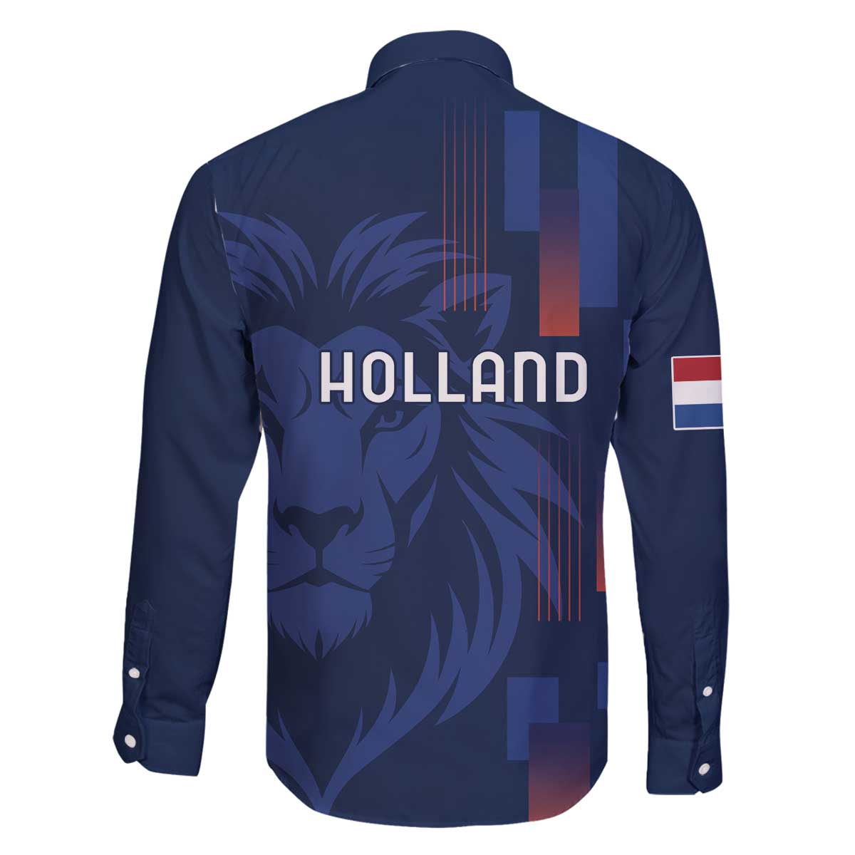 Netherlands Football Family Matching Off The Shoulder Long Sleeve Dress and Hawaiian Shirt Lion Head Simply Het Nederlands Elftal