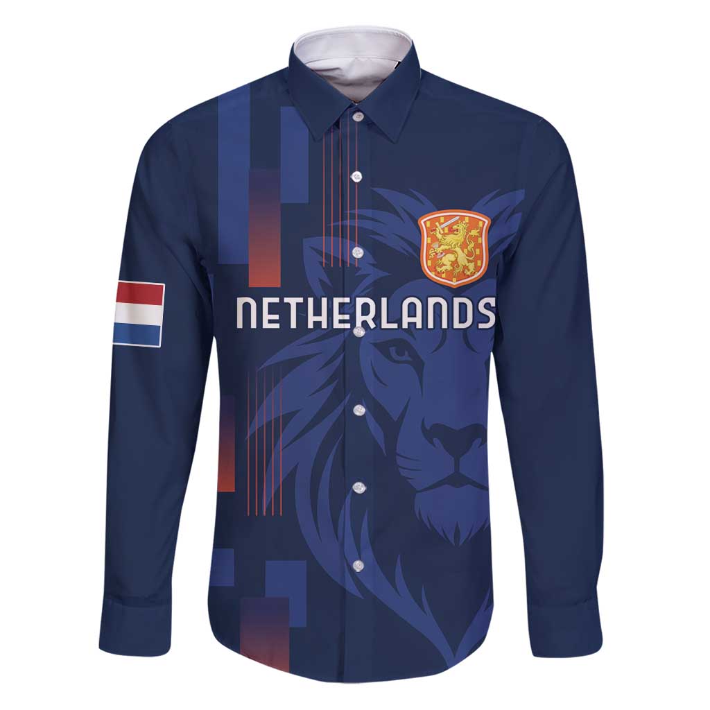 Netherlands Football Family Matching Puletasi and Hawaiian Shirt Lion Head Simply Het Nederlands Elftal
