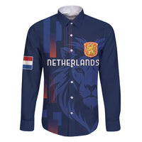 Netherlands Football Family Matching Puletasi and Hawaiian Shirt Lion Head Simply Het Nederlands Elftal