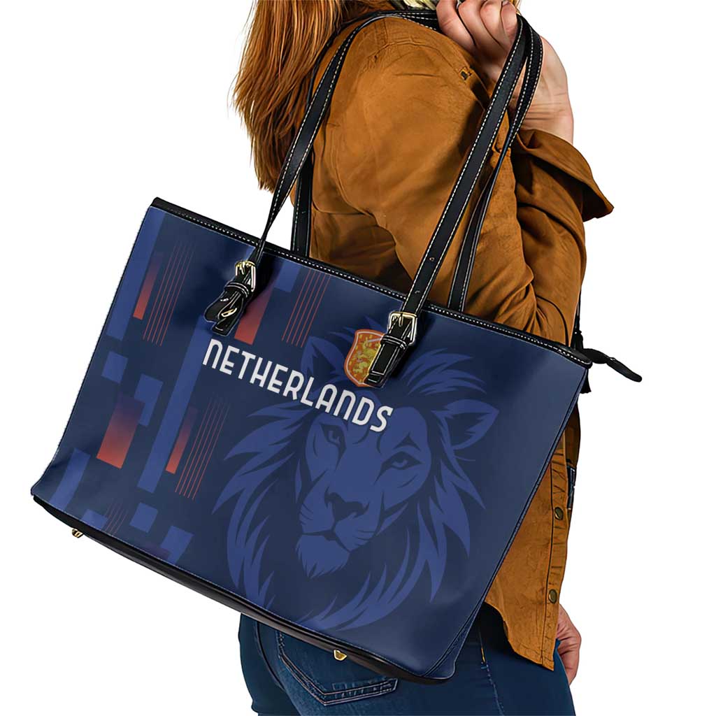 Netherlands Football Leather Tote Bag Lion Head Simply Het Nederlands Elftal