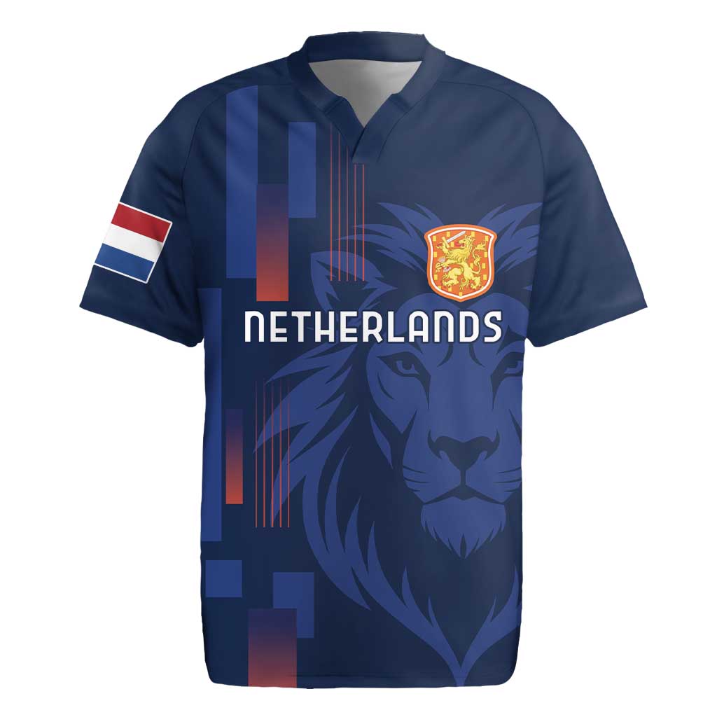 Netherlands Football Rugby Jersey Lion Head Simply Het Nederlands Elftal