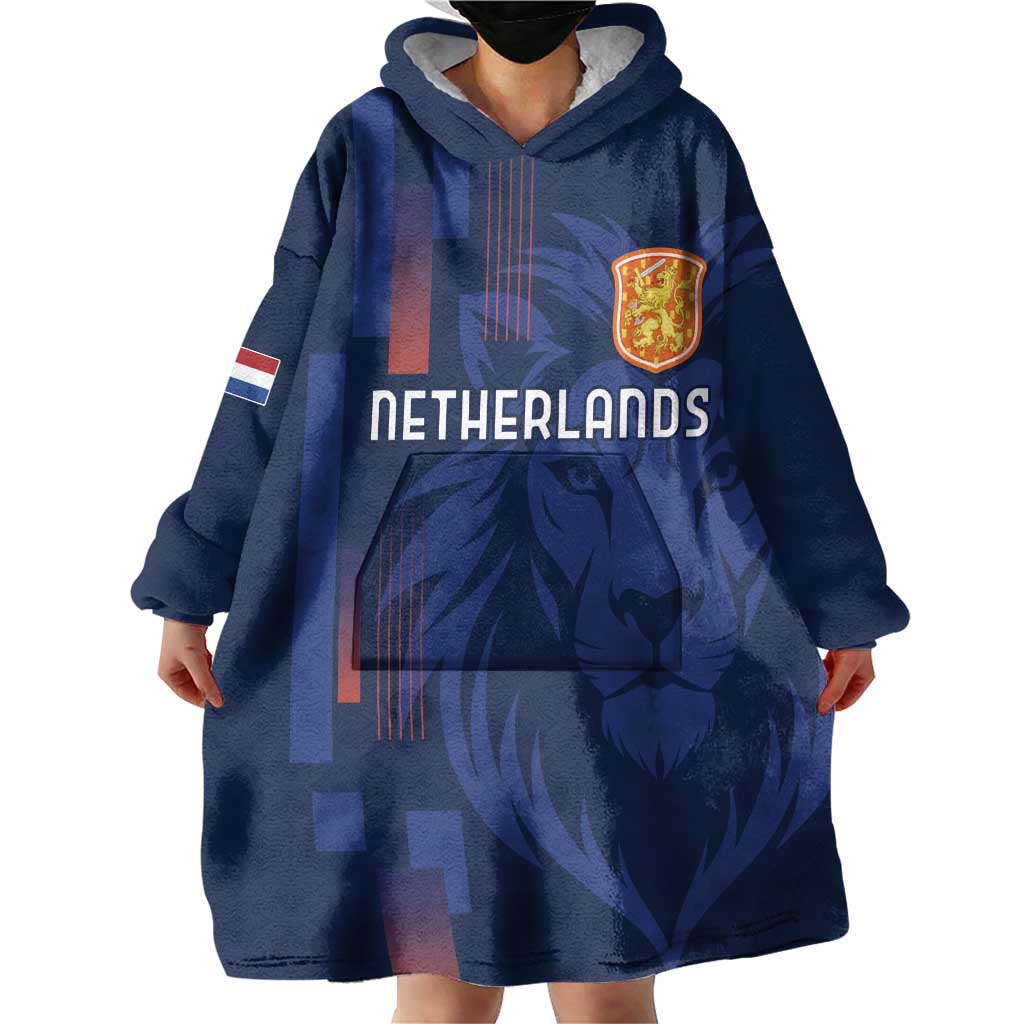 Netherlands Football Wearable Blanket Hoodie Lion Head Simply Het Nederlands Elftal