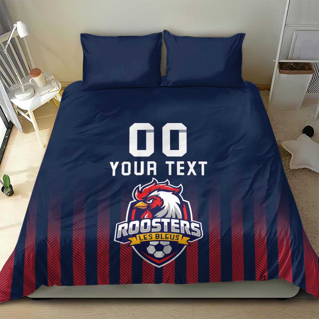 Custom France Football Bedding Set Les Bleus Gallic Rooster