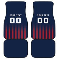 Custom France Football Car Mats Les Bleus Gallic Rooster