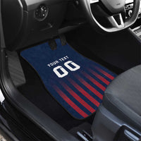 Custom France Football Car Mats Les Bleus Gallic Rooster