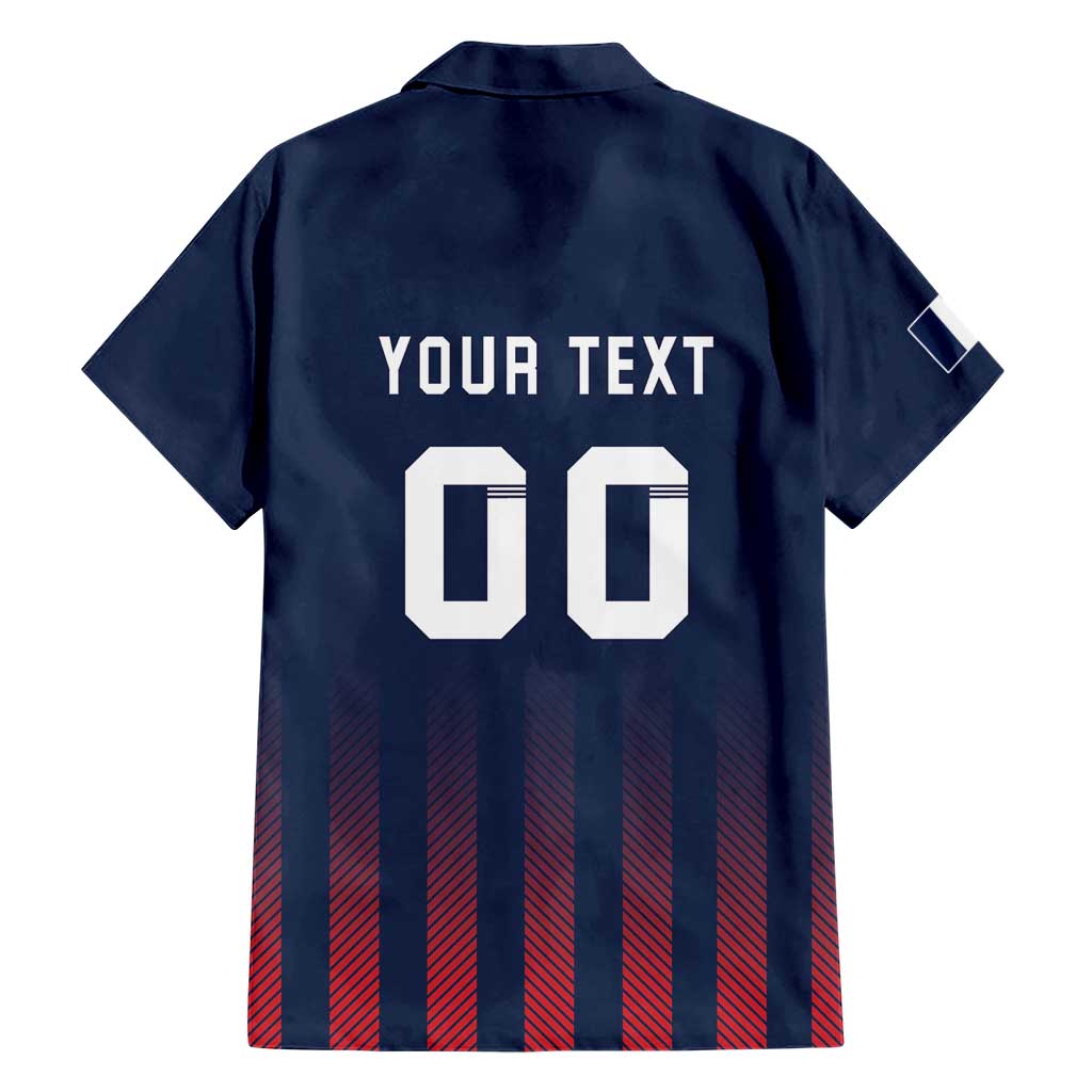 Custom France Football Hawaiian Shirt Les Bleus Gallic Rooster