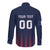 Custom France Football Long Sleeve Button Shirt Les Bleus Gallic Rooster