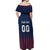 Custom France Football Off Shoulder Maxi Dress Les Bleus Gallic Rooster