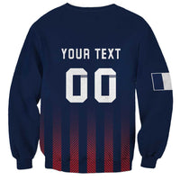 Custom France Football Sweatshirt Les Bleus Gallic Rooster