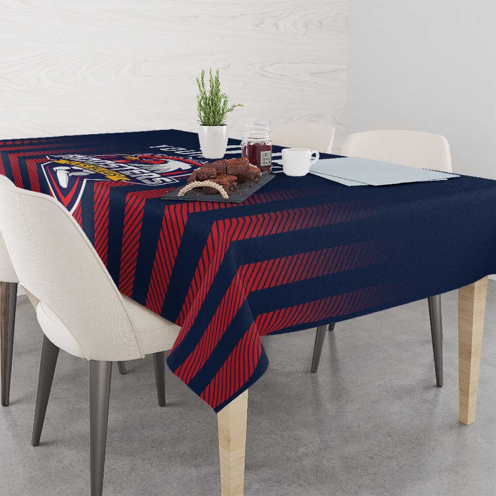 Custom France Football Tablecloth Les Bleus Gallic Rooster