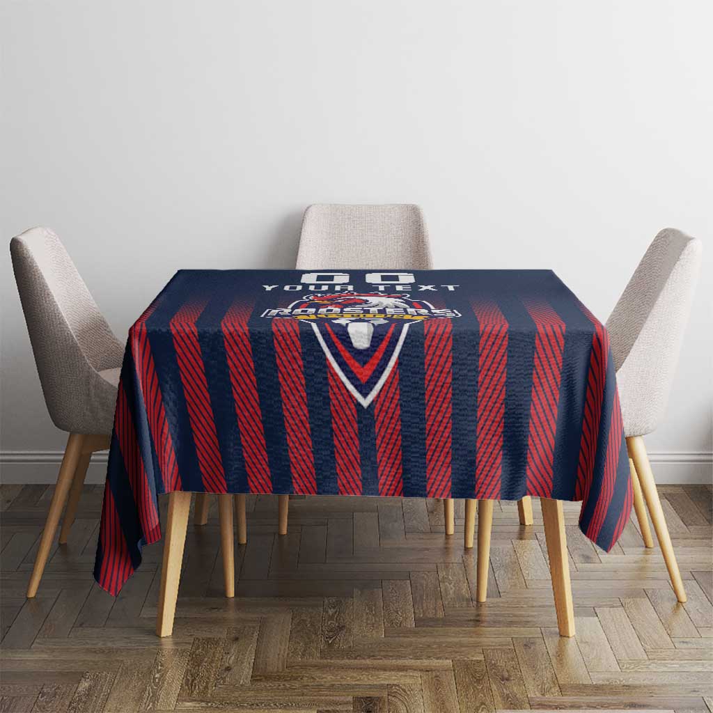 Custom France Football Tablecloth Les Bleus Gallic Rooster