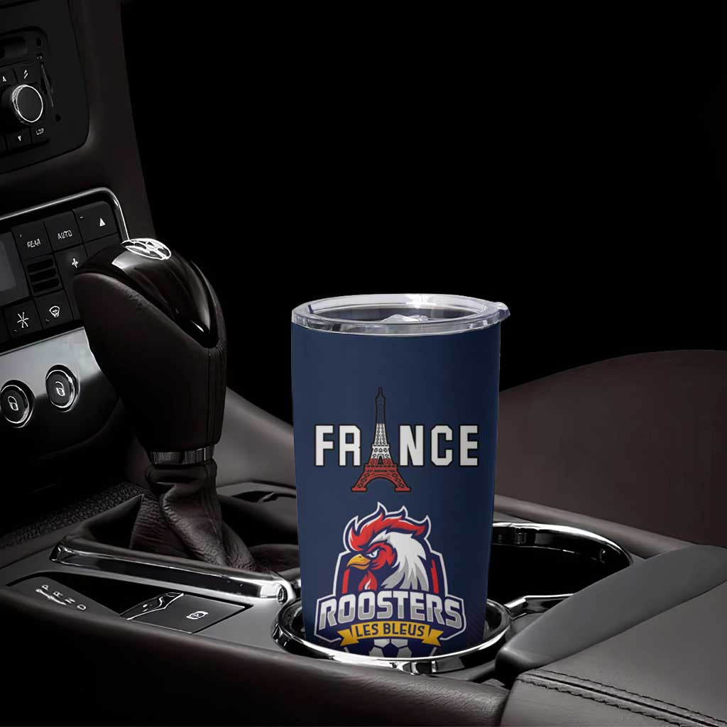 Custom France Football Tumbler Cup Les Bleus Gallic Rooster