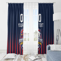 Custom France Football Window Curtain Les Bleus Gallic Rooster