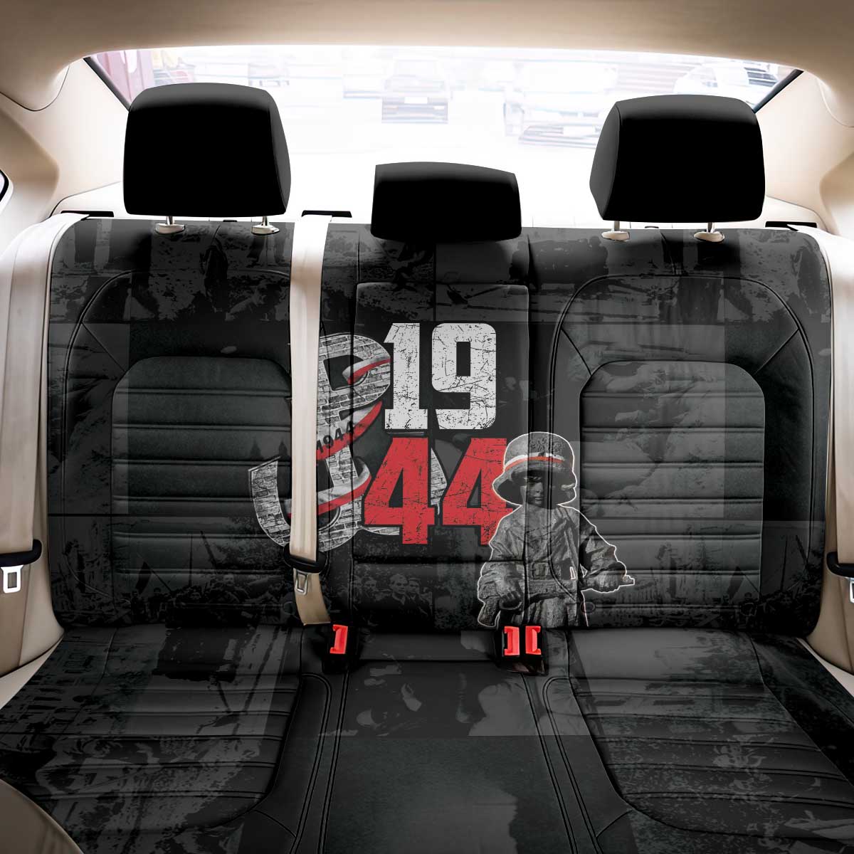 Warsaw Uprising 1944 Back Car Seat Cover Polska Walczy WWII Insurrectionist