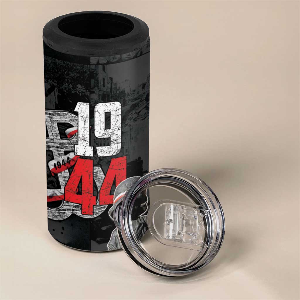 Warsaw Uprising 1944 4 in 1 Can Cooler Tumbler Polska Walczy WWII Insurrectionist