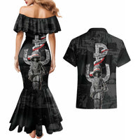 Warsaw Uprising 1944 Couples Matching Mermaid Dress and Hawaiian Shirt Polska Walczy WWII Insurrectionist