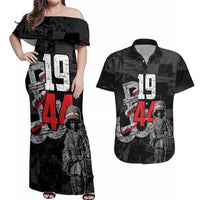 Warsaw Uprising 1944 Couples Matching Off Shoulder Maxi Dress and Hawaiian Shirt Polska Walczy WWII Insurrectionist