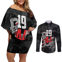 Warsaw Uprising 1944 Couples Matching Off Shoulder Short Dress and Long Sleeve Button Shirt Polska Walczy WWII Insurrectionist