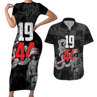Warsaw Uprising 1944 Couples Matching Short Sleeve Bodycon Dress and Hawaiian Shirt Polska Walczy WWII Insurrectionist