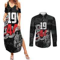 Warsaw Uprising 1944 Couples Matching Summer Maxi Dress and Long Sleeve Button Shirt Polska Walczy WWII Insurrectionist