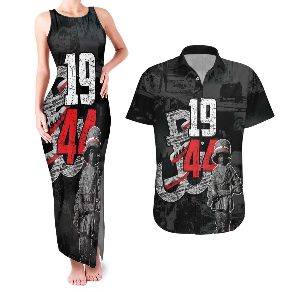 Warsaw Uprising 1944 Couples Matching Tank Maxi Dress and Hawaiian Shirt Polska Walczy WWII Insurrectionist