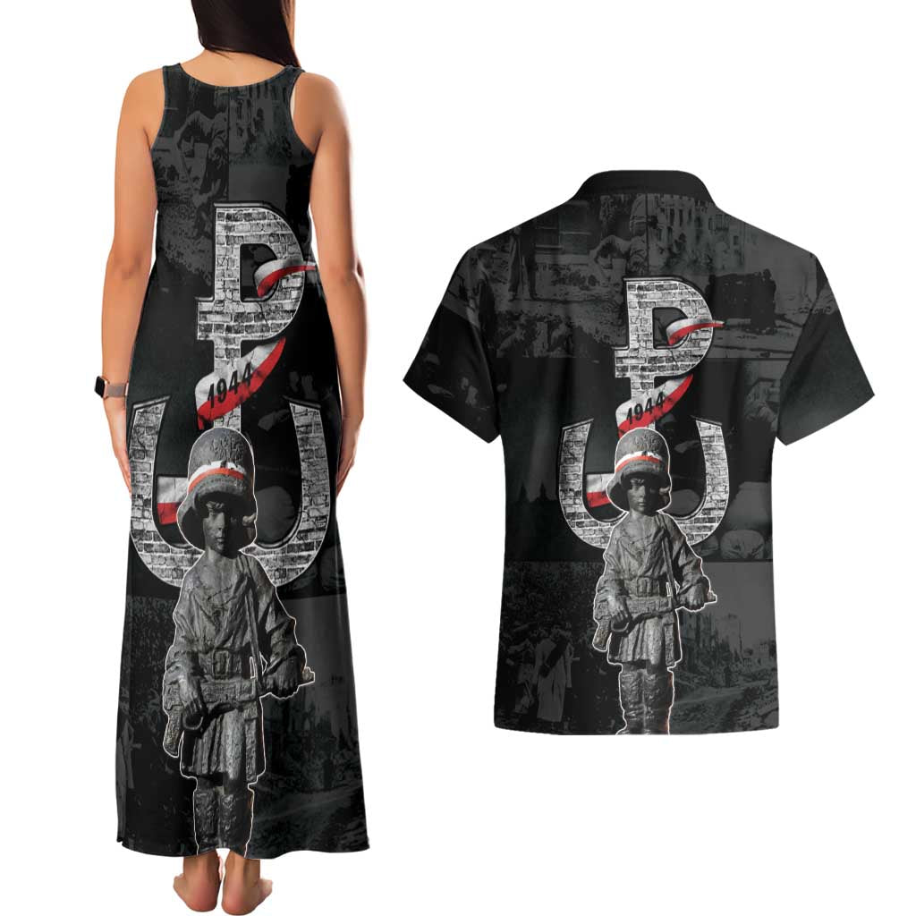 Warsaw Uprising 1944 Couples Matching Tank Maxi Dress and Hawaiian Shirt Polska Walczy WWII Insurrectionist