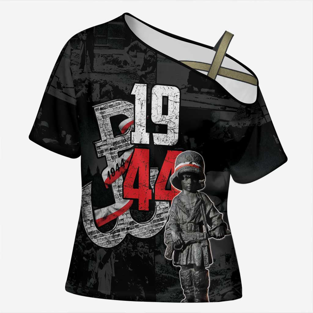 Warsaw Uprising 1944 Cross Shoulder Shirt Polska Walczy WWII Insurrectionist