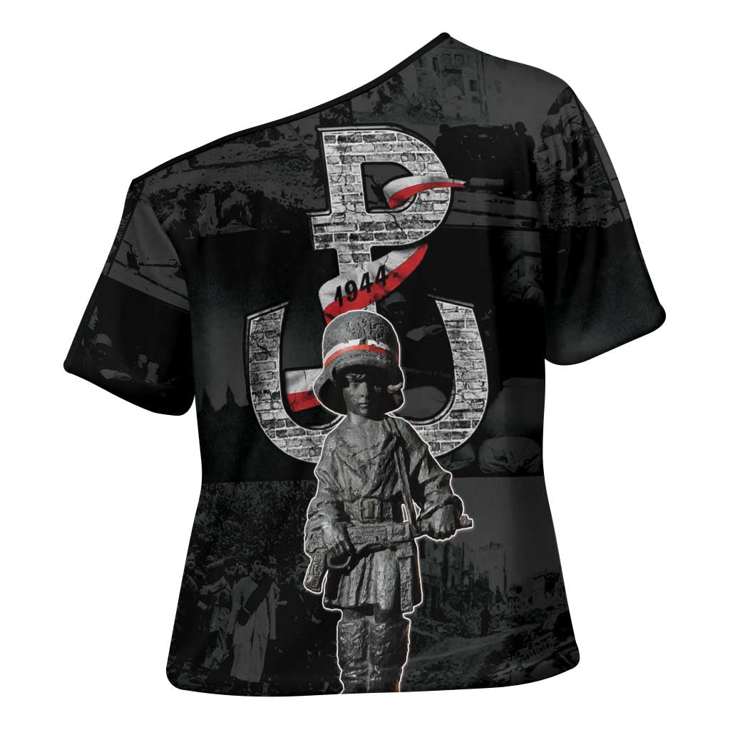 Warsaw Uprising 1944 Cross Shoulder Shirt Polska Walczy WWII Insurrectionist