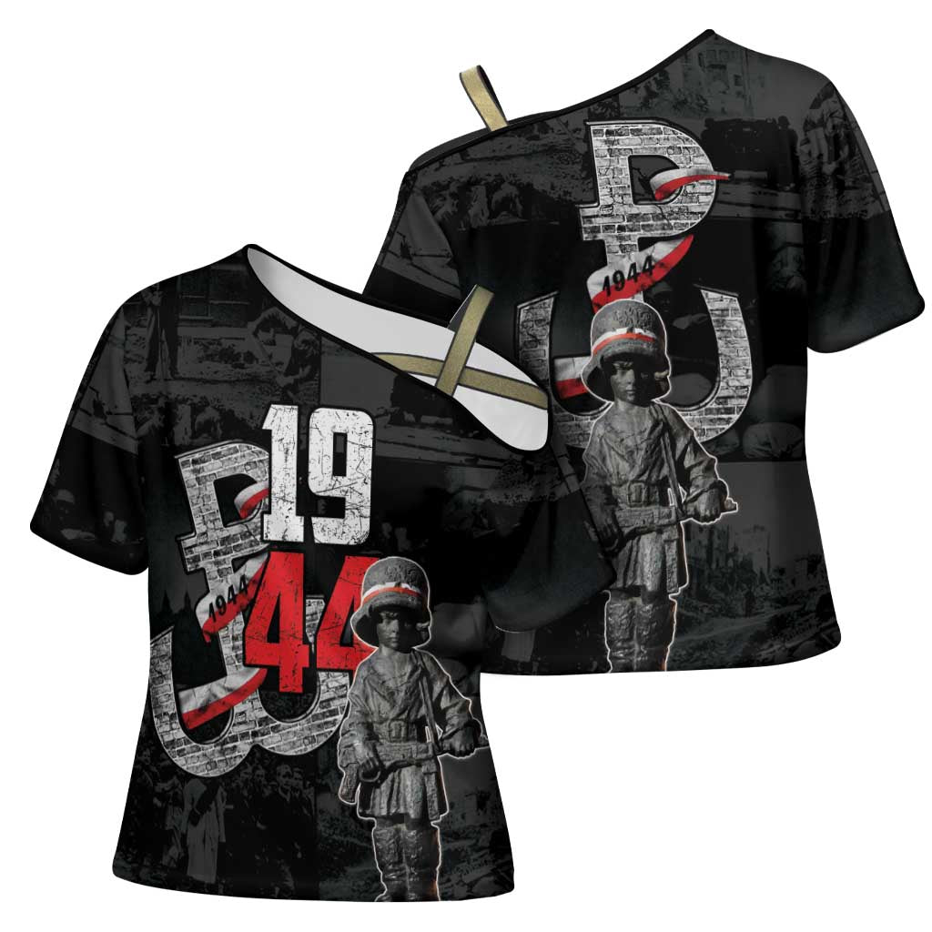 Warsaw Uprising 1944 Cross Shoulder Shirt Polska Walczy WWII Insurrectionist