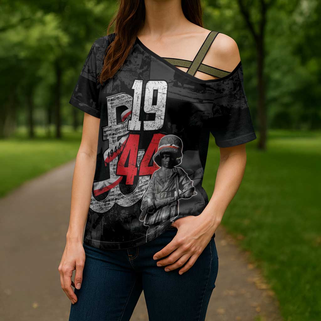 Warsaw Uprising 1944 Cross Shoulder Shirt Polska Walczy WWII Insurrectionist