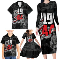 Warsaw Uprising 1944 Family Matching Long Sleeve Bodycon Dress and Hawaiian Shirt Polska Walczy WWII Insurrectionist