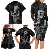 Warsaw Uprising 1944 Family Matching Long Sleeve Bodycon Dress and Hawaiian Shirt Polska Walczy WWII Insurrectionist