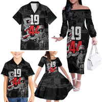 Warsaw Uprising 1944 Family Matching Off The Shoulder Long Sleeve Dress and Hawaiian Shirt Polska Walczy WWII Insurrectionist