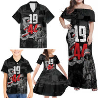 Warsaw Uprising 1944 Family Matching Off Shoulder Maxi Dress and Hawaiian Shirt Polska Walczy WWII Insurrectionist