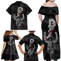 Warsaw Uprising 1944 Family Matching Off Shoulder Maxi Dress and Hawaiian Shirt Polska Walczy WWII Insurrectionist