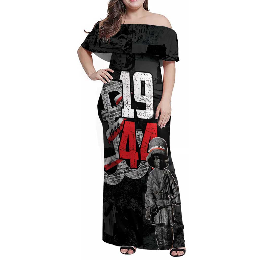 Warsaw Uprising 1944 Family Matching Off Shoulder Maxi Dress and Hawaiian Shirt Polska Walczy WWII Insurrectionist