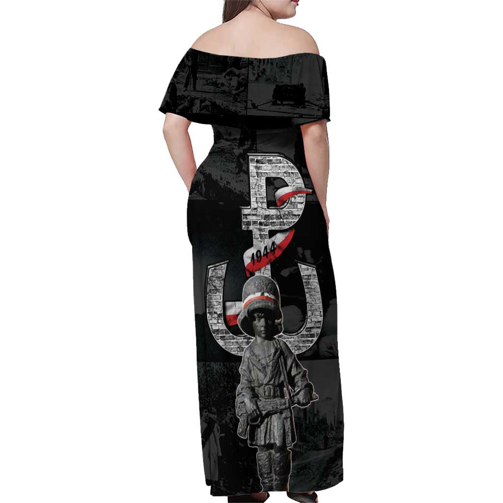 Warsaw Uprising 1944 Family Matching Off Shoulder Maxi Dress and Hawaiian Shirt Polska Walczy WWII Insurrectionist