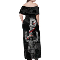 Warsaw Uprising 1944 Family Matching Off Shoulder Maxi Dress and Hawaiian Shirt Polska Walczy WWII Insurrectionist