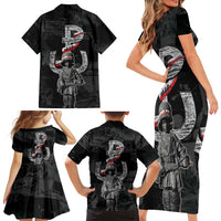 Warsaw Uprising 1944 Family Matching Short Sleeve Bodycon Dress and Hawaiian Shirt Polska Walczy WWII Insurrectionist
