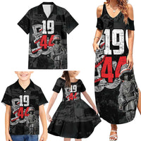Warsaw Uprising 1944 Family Matching Summer Maxi Dress and Hawaiian Shirt Polska Walczy WWII Insurrectionist