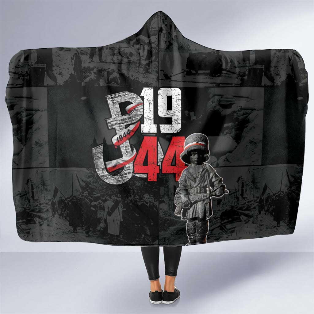 Warsaw Uprising 1944 Hooded Blanket Polska Walczy WWII Insurrectionist