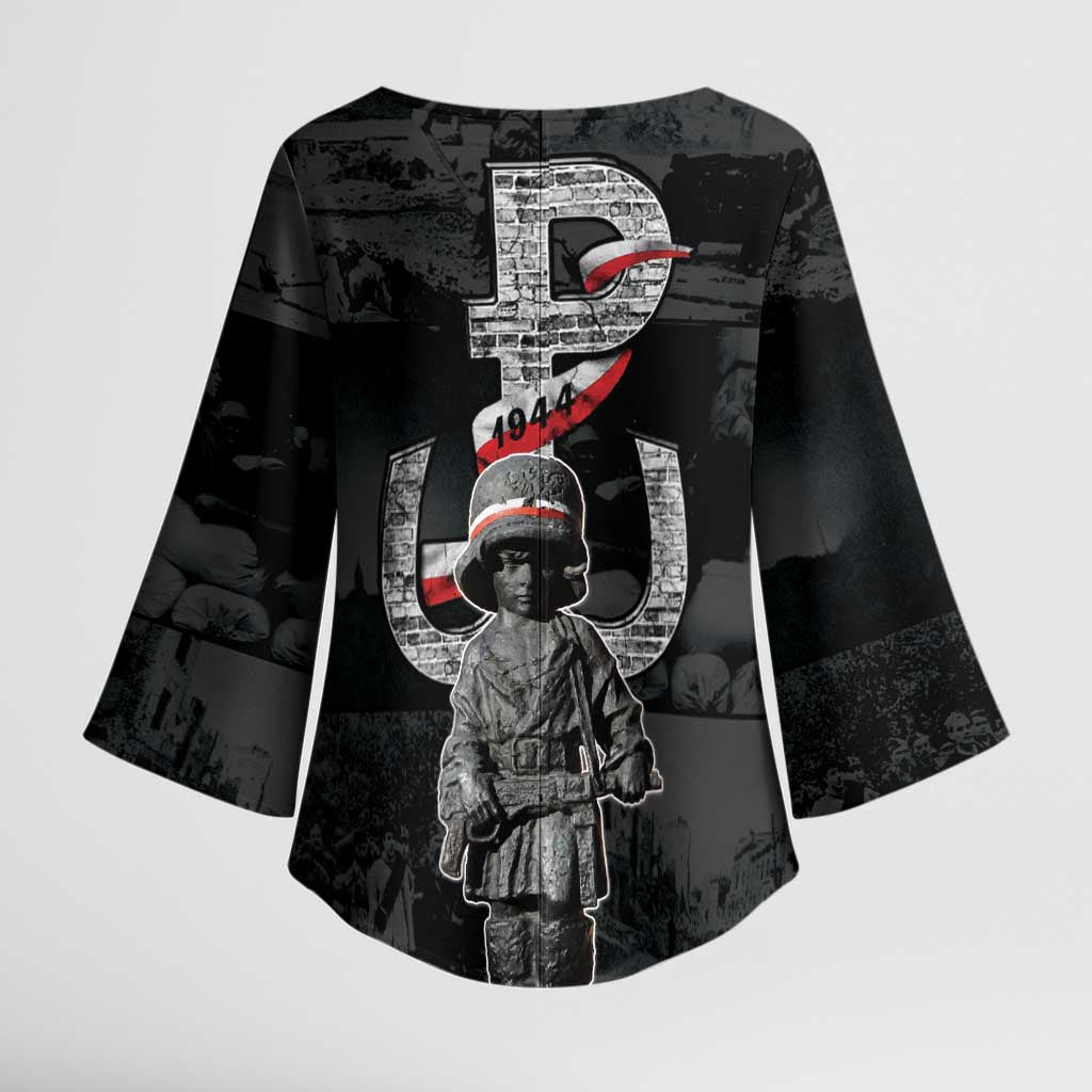 Warsaw Uprising 1944 Kimono Sleeve Blouse Polska Walczy WWII Insurrectionist