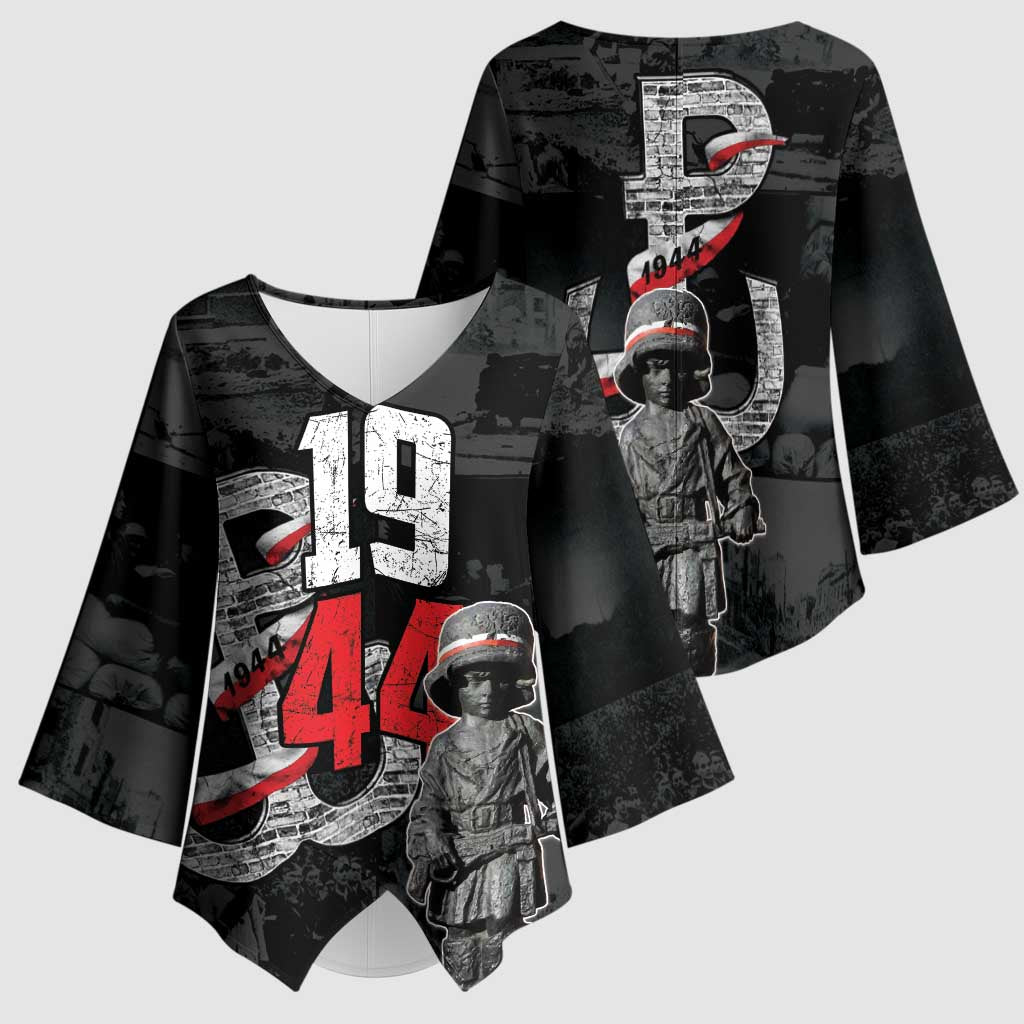 Warsaw Uprising 1944 Kimono Sleeve Blouse Polska Walczy WWII Insurrectionist